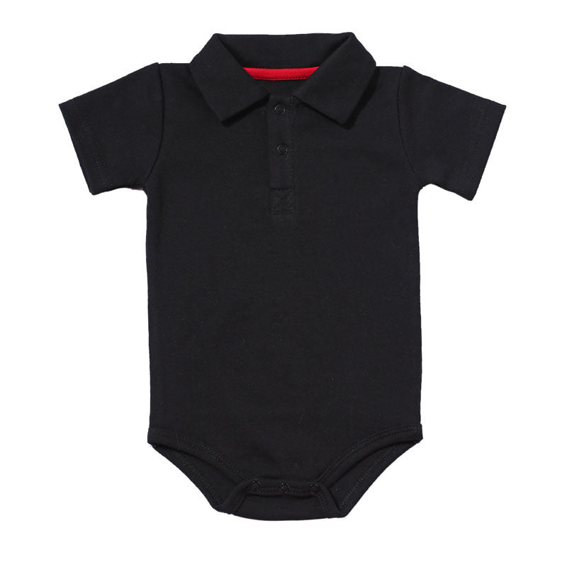 Lapel baby onesie