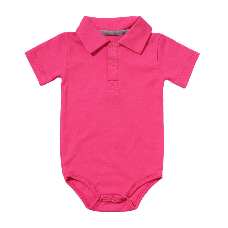 Lapel baby onesie