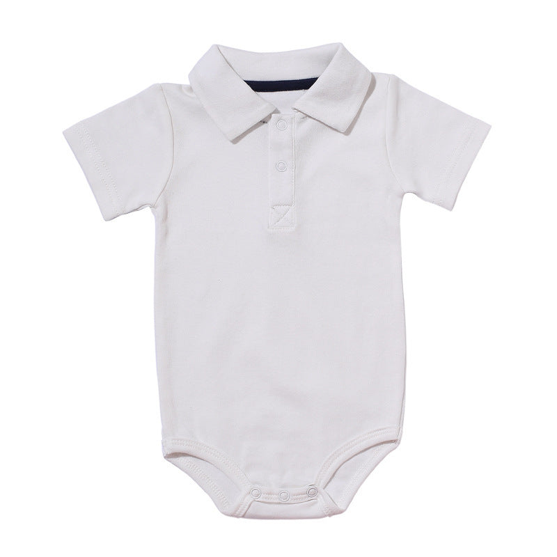 Lapel baby onesie