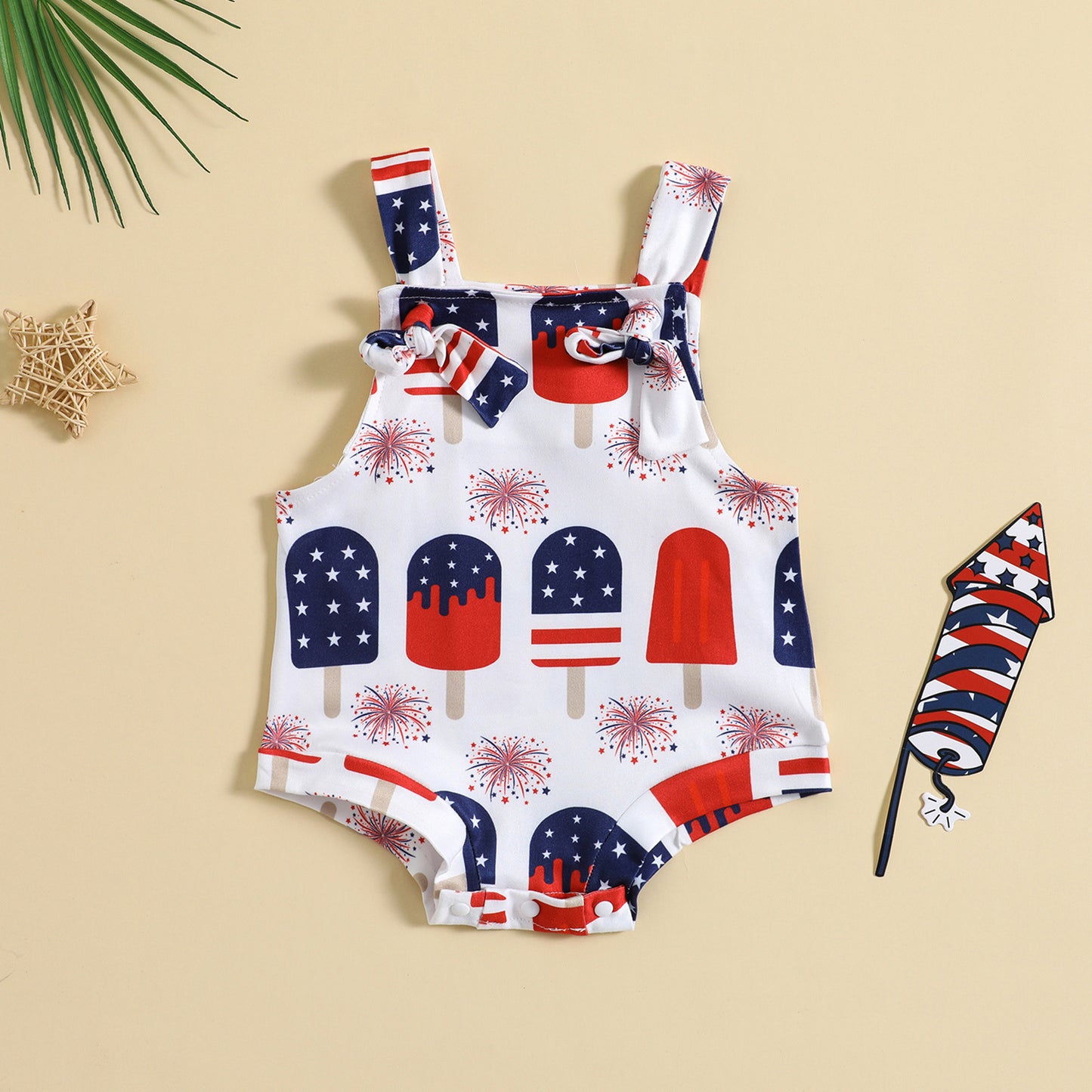 Baby Printed Front Knotted Suspender