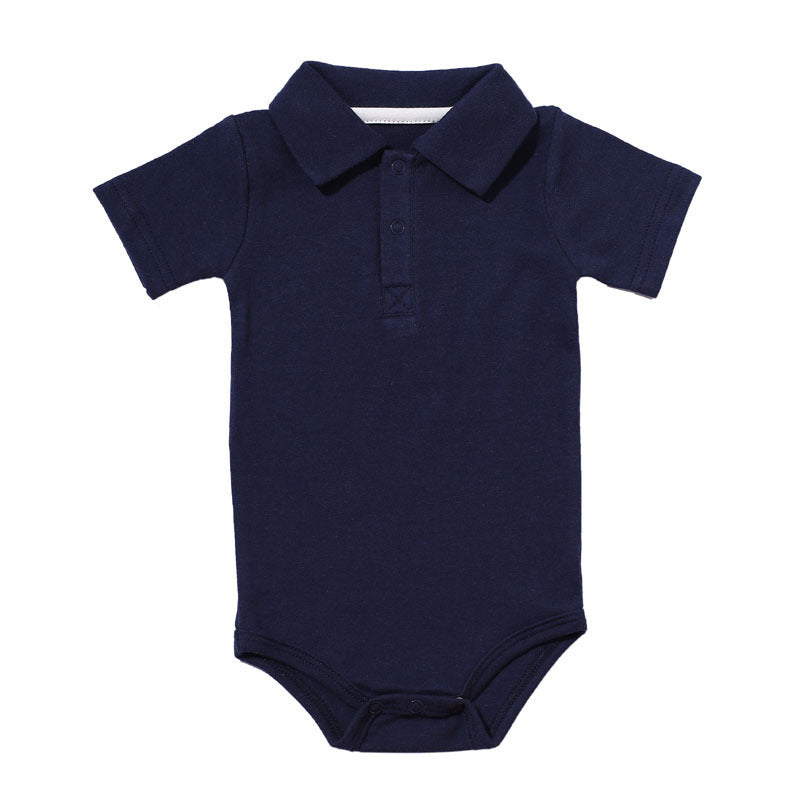 Lapel baby onesie