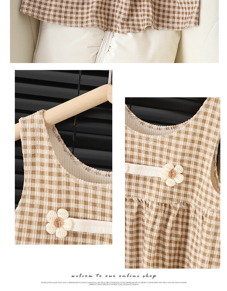 Baby Round-Neck Long-Sleeved Dress