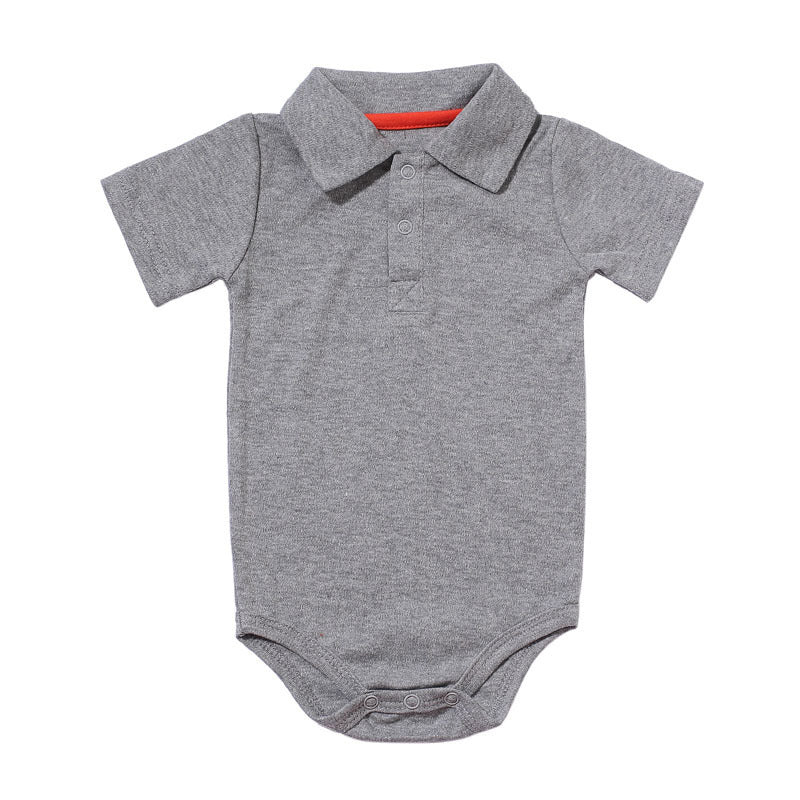 Lapel baby onesie