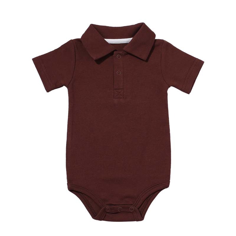 Lapel baby onesie