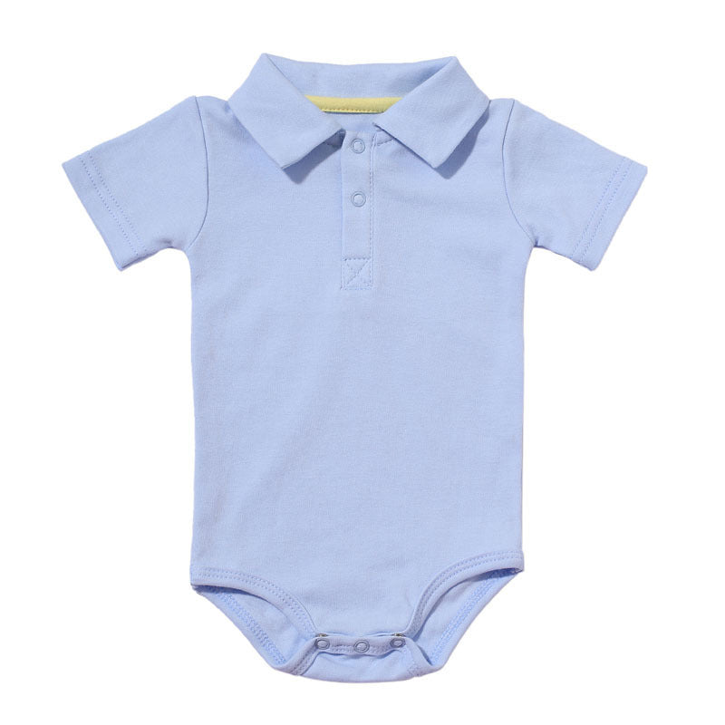 Lapel baby onesie