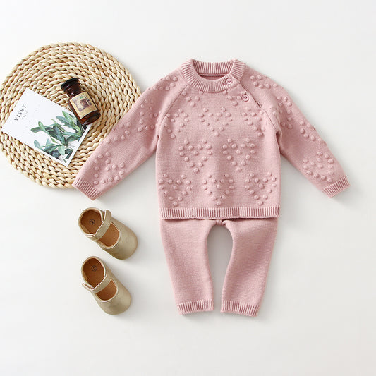 Knitted Sweater And Bottoms Set