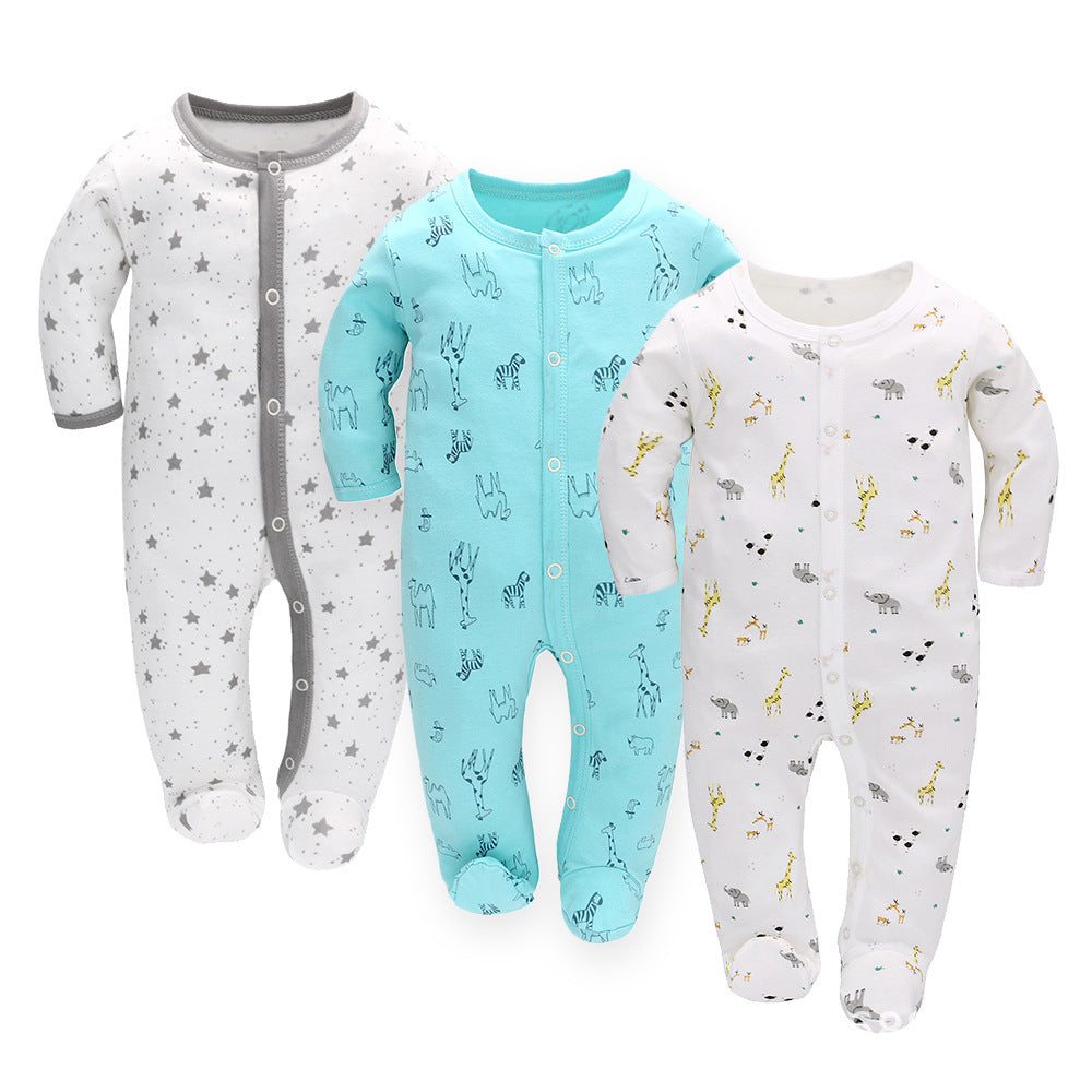 Baby Jumpsuit Long Sleeve Romper (3-Pack)