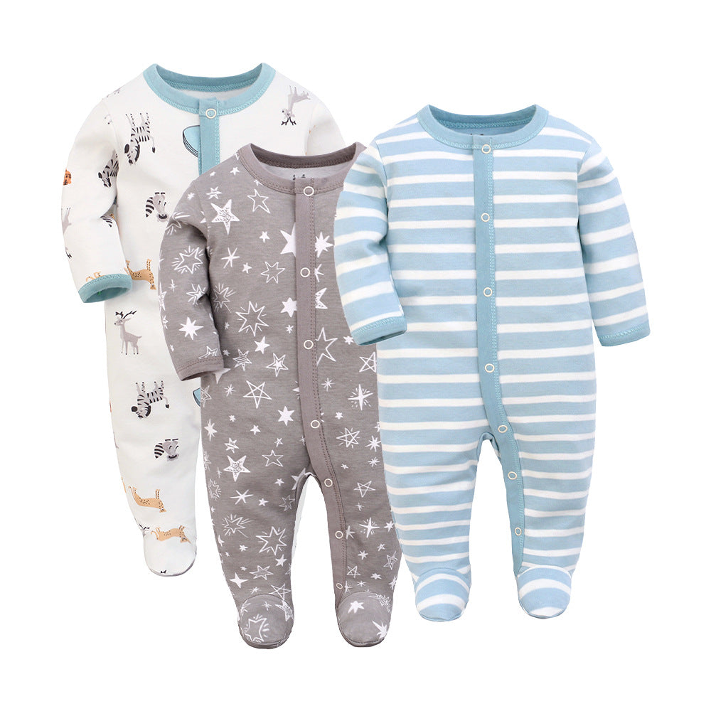 Baby Jumpsuit Long Sleeve Romper (3-Pack)