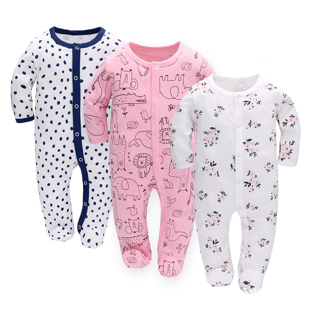 Baby Jumpsuit Long Sleeve Romper (3-Pack)